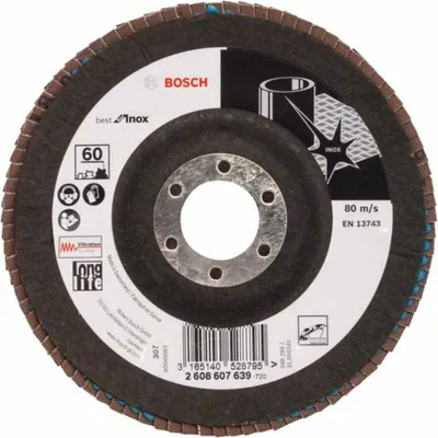 Produktbild von Bosch PRO N377 Multi Material Reinigungsscheibe 125 mm K60 - 2608607639