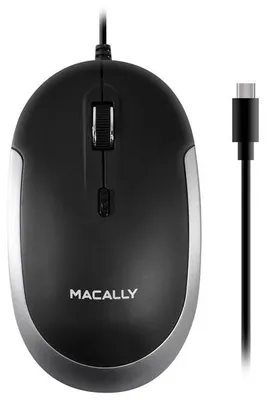 Image de Macally - Rato DynaMouse USB-C (noir/gris sidéral)