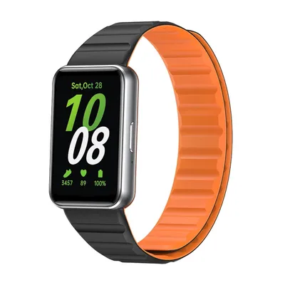 Image de Pour Samsung Galaxy Fit 3 Design Fermoir magnétique Bracelet de remplacement en silicone Neuf
