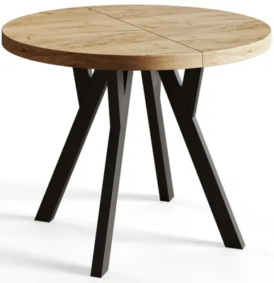 Produktbild von Esstisch Rund Ovo, Esstisch Ausziehbar 80-130 cm, Moderner Wohnzimmertisch und Küchentisch, Craft