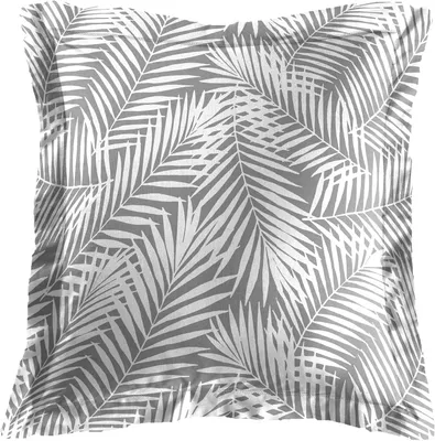 Image de Housse de coussin (63 x 63 cm), Botania, gris, 100% coton