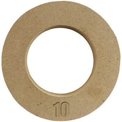 Produktbild von Bastelring 10cm Runder Keilrahmen für Leinwand – Massiver MDF Dekoring für Makramee & Traumfänger