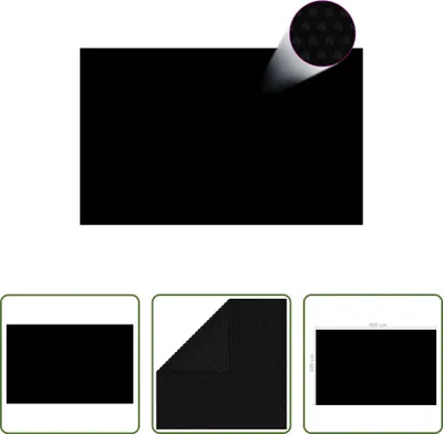 Produktbild von The Living Store Rechteckige Poolabdeckung 800x500 cm PE Schwarz