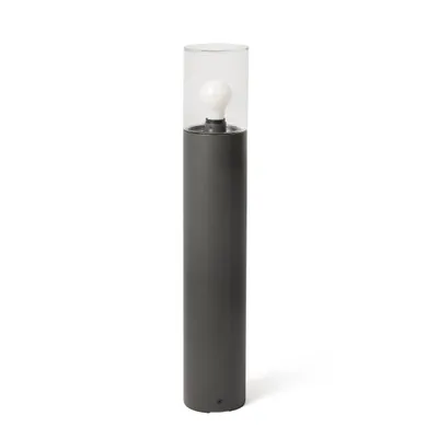 Produktbild von Sockelleuchte dunkelgrau mit transparentem Glas H700 KILA 71749