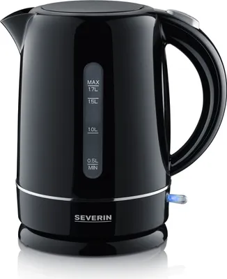 Produktbild von SEVERIN Wasserkocher WK 4322, schwarz Leistung: 2.200 Watt, Füllmenge: 1,7 Liter, Deckel mit - 1 Stück (WK 4322)