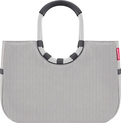 Produktbild von reisenthel loopshopper L, Einkaufstasche, Tragetasche, Tasche, Herringbone Grey, 25 L, OR7074