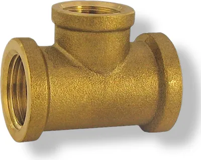 Produktbild von T-Stück reduziert Messing CW617N Fitting IG x IG reduziert x IG 3/4 x 1/2 x 3/4 Zoll