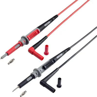 Produktbild von VOLTCRAFT MS-4PS-E Sicherheits-Messleitung 4 mm Sicherheits-Stecker Prüfspitze 1.00 m Schwarz, Rot 1 St.
