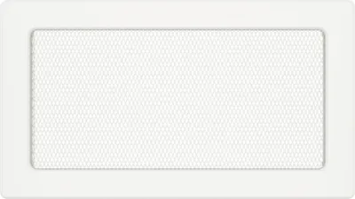 Produktbild von Kaminlüftungsgitter Weiß 17x30 cm – Lüftungsgitter für Kamin, Ofen oder Wand – Metall, rechteckig