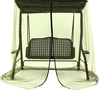Produktbild von Olivgrün, Moskitonetz für 2-Sitzer Gartenschaukel – Insektenschutz für Hollywoodschaukel, Outdoor OlivgrünSchutznetz mit Reißverschluss, wind- & UV-beständig
