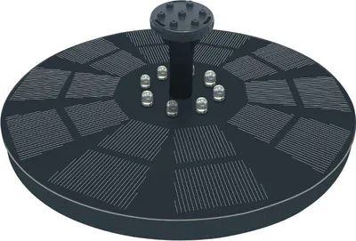 Produktbild von INF Solar Springbrunnen mit bunter Beleuchtung und 6 Düsen Schwarz
