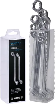Produktbild von Doppelringschlüsselsatz, 6-22 mm, gekröpft, 8-teilig