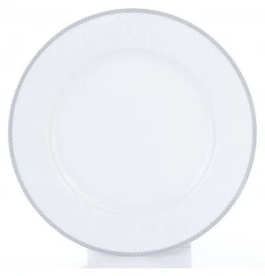 Obrázek produktu pro Thun 1794 Opal, talíř mělký, 27, porcelán, bílá krajka, šedý lem, Thun