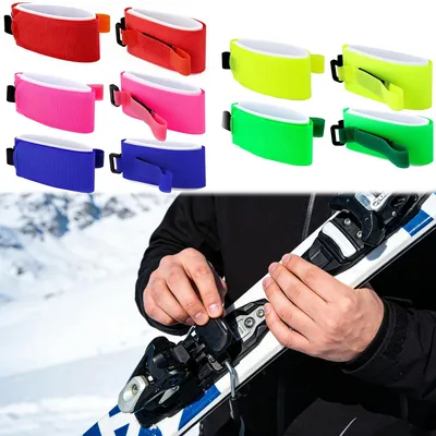Produktbild von 10 Stück Skiriembefestigung - 2-in-1 Skigurt für Wintersport