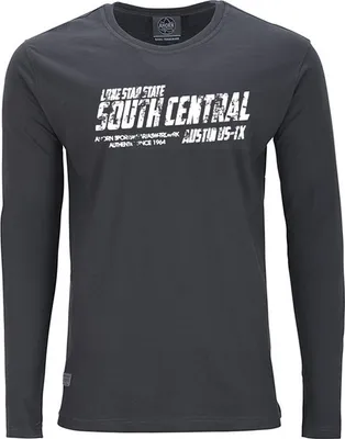 Produktbild von Übergrößen Longshirt Lone Star weiß AHORN SPORTSWEAR Iron Grey 7XL