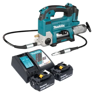Obrázok produktu pre Akumulátorová mazacia pištoľ Makita DGP 180 RM 18 V 690 bar + 2x akumulátor 4,0 Ah + nabíjačka