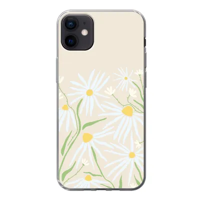 Produktbild von MuchoWow® Handyhülle Schutzhülle Hülle für iPhone 12 mini Blume - Muster - Gelb Silikon Softcase Handy Hülle - Bild
