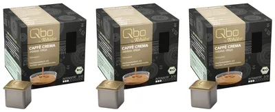 Produktbild von Tchibo Qbo Caffè Crema Jabana Yirga Premium Kaffeekapseln, 81 Stück - 3x27 Kapseln (Caffè, Intensität 03/10, hocharomatisch), nachhaltig, -Siegel, aus 70% nachwachsenden Rohstoffen¹