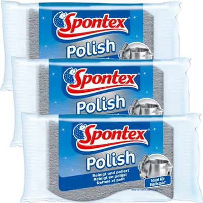 Produktbild von Spontex Polish Polierschwamm 3er Set