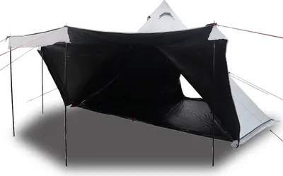 Produktbild von vidaXL Tipi-Familienzelt 8 Personen Weiß Verdunkelt Wasserdicht