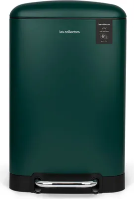 Produktbild von Les Collectors Küchen-Tretabfalleimer Edelstahl N°501, Fassungsvermögen 20L, Herausnehmbarer Inneneimer, Mattes Finish, Widerstandsfähig, Geräuscharmer Deckelverschluss, Entengrün
