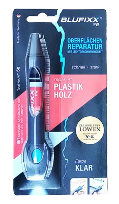 Produktbild von REPARATURSTIFT mit UV LED Klar 5g Lichthärtendes Gel Oberflächen Reparaturgel für Plastik Holz Oberflächenreparatur Reparatur Klebstoff 91 (Rot)