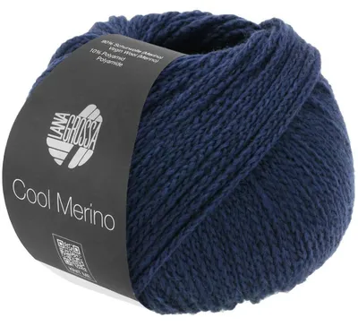 Produktbild von Lana Grossa COOL MERINO 50 g leichtes Kettengarn aus klassischer Wolle 150 m Farbe 007 - Nachtblau
