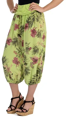 Productafbeelding van Malito damesbroek met bloemenprint, harembroek voor dansen, wijde broek