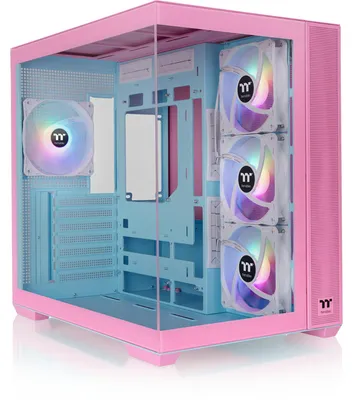 Obrázek produktu pro Thermaltake View 380 TG ARGB, Midi Tower, PC, Bílá, ATX, Micro ATX, Mini-ITX, SPCC, Temperované sklo, Hraní