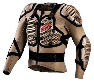Imagen del producto de Chaqueta protectora Alpinestars Bionic Action V3, color beige//rojo, talla L