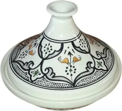 Image de Tajine individuel de service Marocain Noir - D 22 cm