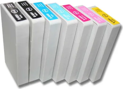 Produktbild von vhbw 7x Tintenpatronen kompatibel mit Epson Stylus Photo RX700 Drucker (Kompatibel)