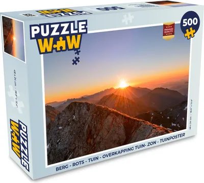 Obrázek produktu pro MuchoWow MuchoWow® Puzzle 500 ks Hory - Krajina - Slunce