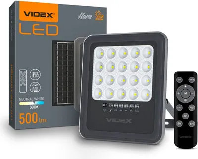 Produktbild von LED-Solarfluter VIDEX Lampe mit Dämmerungssensor 500lm + PILOT