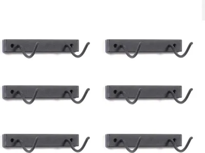 Produktbild von Wand-Weinregal SOLO aus Metall, 6er-Set, Schwarz