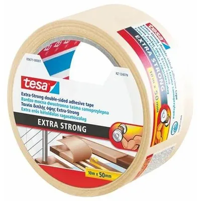 Obrázok produktu pre Lepiaca páska, obojstranná, extra silná, 50 mm x 10 m, TESA  "Extra Strong"