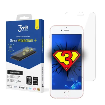 Produktbild von 3mk Display Antimikrobielle Schutzfolie SilverProtection+ für Apple iPhone 7 Plus 0,21mm Self-Heal