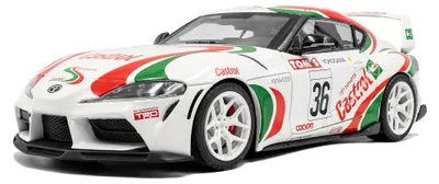 Sportcoupé Toyota GR Supra #36, weiß-rot-grün, 1:18, Diecast-Modellauto