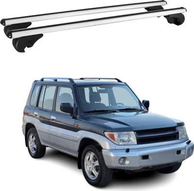 Image de Barres de toit Transversales pour Mitsubishi Pajero Sport 1998-2006 Alu Argent