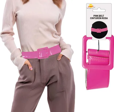 Produktbild von Retro 60s 70s Karneval Bunt Gürtel Fiesta Mod Accessoire Mode Pink Party, Farbe: Schwarz
