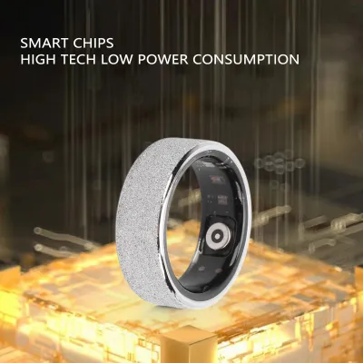 Obrázek produktu pro Chytrý prsten, fitness tracker, sledovač aktivity, vodotěsný (IP68), magnetické rychlé nabíjení, pro