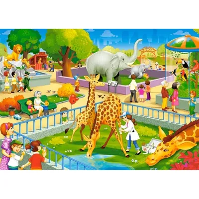 Immagine prodotto di CASTORLAND Puzzle Visita allo zoo 60 pezzi