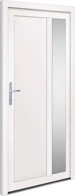 Produktbild von vidaXL Haustür Weiß 98x200 cm PVC
