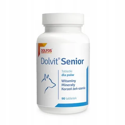Zdjęcie produktu dla DOLVIT Dolfos Senior witaminy starsze psy 90 tabl