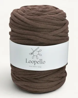 Produktbild von Loopello Baumwollkordel Pro 9 mm 100 m – Dunkelbraun