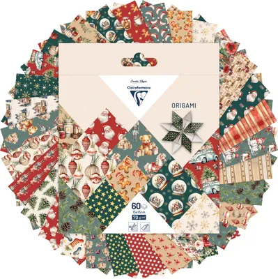 Produktbild von Origami 60Bl 15x15 70g Weihnachten