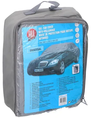 Produktbild von All Ride Autoschutzdecke XL 534x178x120cm - Schutz Wind, Regen, Schnee - Schwarz