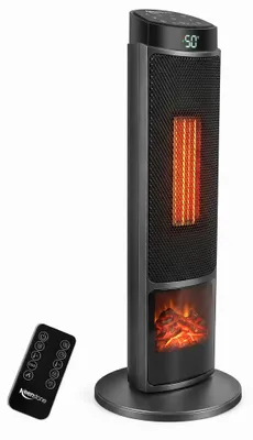 PTC Elektroheizung 2000 W, schwarz, mit Fernbedienung, Oszillation