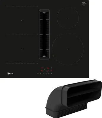 Produktbild von Neff V56NBS1L0 + Z861SB2, Schwarz, Integriert, 60 cm, Zonen-Induktionskochfeld, Glaskeramik, 4 Zone(n)