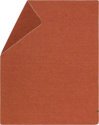 Produktbild von Wolldecke falsches Uni Farbe Terracotta 160x200cm von David Fussenegger
